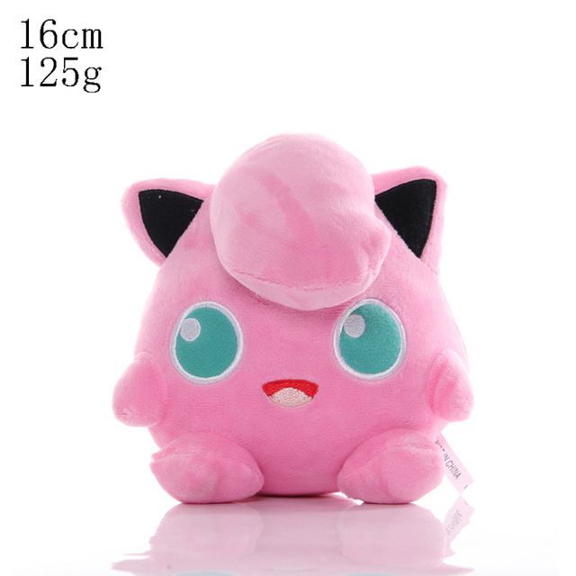 Pokemon Plush Venusaur Dragonite Gengar Blastoise Mewtwo Pikachu Charizard Charmander Jenny Turtle Anime Plushie Kids Gift 20CM(#Jigglypuff 16cm)