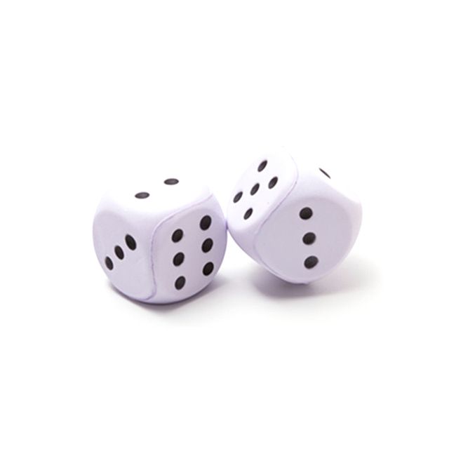2pcs/pack Sponge Dice 6cm Large Size Colorful Dice Solid