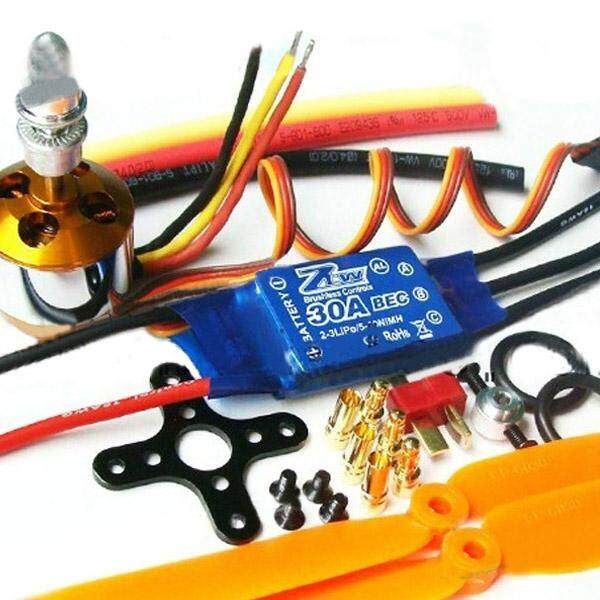 XXD 2212 Motor+ZTW AL30A Brushless ESC With 1045 Propeller KV1000