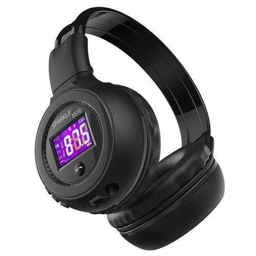 B570 HiFi Stereo Bluetooth Headphone Wireless Headset With FM Radio Micro SD Card Play(Black)