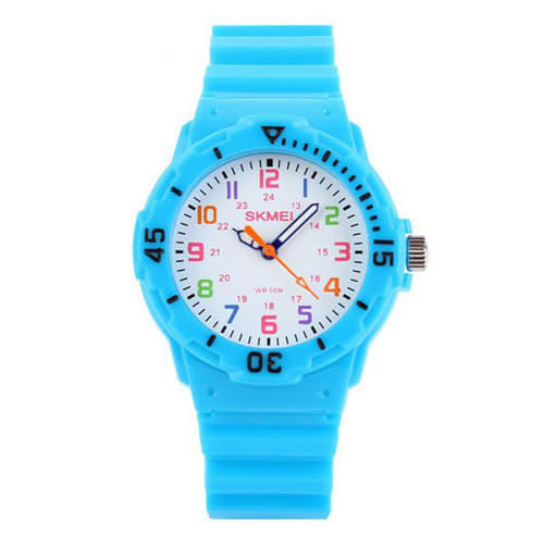 Kids Silicon Wristwatch - Blue