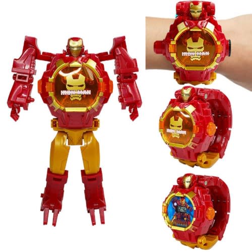 Iron Man Character Robot Watch With Image Projection