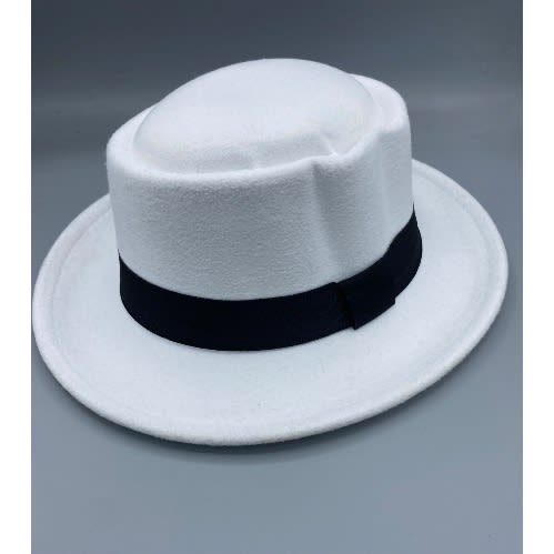 Men’s Fedora Hat - White
