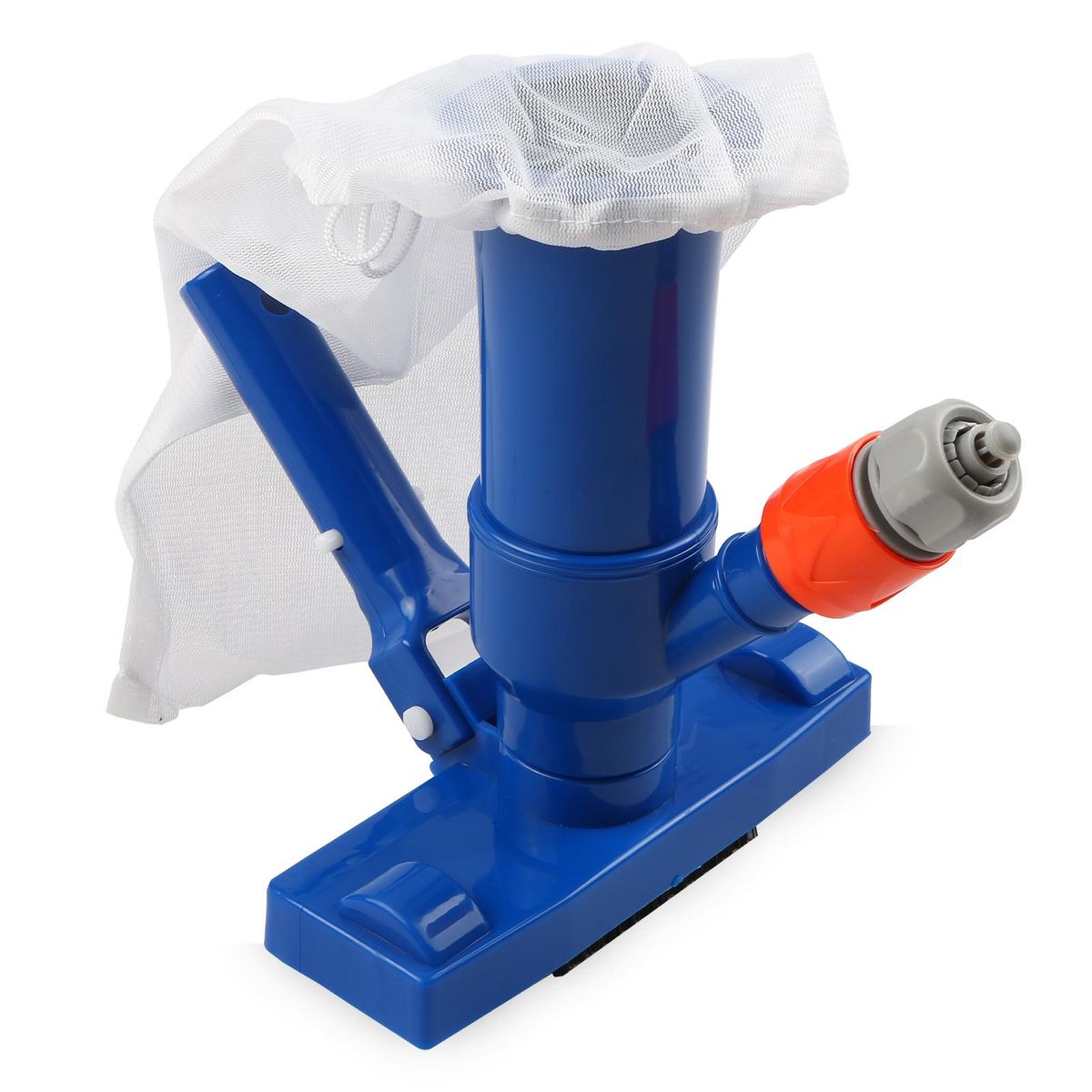 Pool Vacuum Jet Underwater Cleaner Brush with Clip Handle Drawstring Bag Removes Corners Debris Ideal Cleaning Tools for Above Ground Inflatable Pool Spa Hot Tub Pond Waterfall