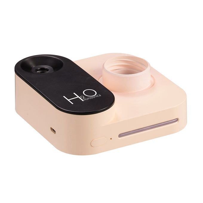 30MM Water Bottle Humidifier Cute USB Rechargeable-Pink