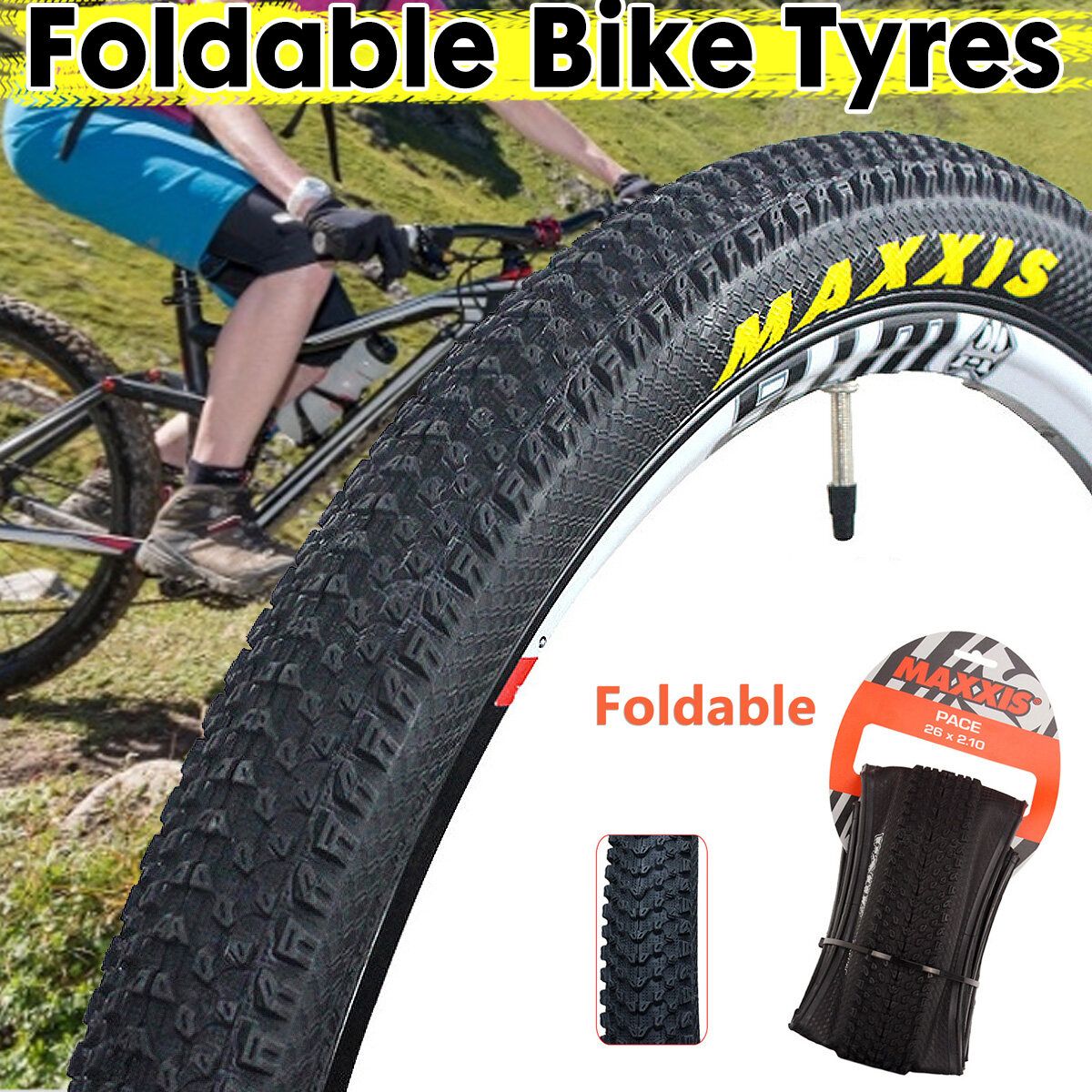 MAXXIS M333 26*1.95/27.5*1.75/27.5*1.95/27.5*2.1 Single MTB Bike Tyres Mountain Bike Tyre Folding Tyres 35-65PSI Tough Durable Bike Tire 27.5x1.75