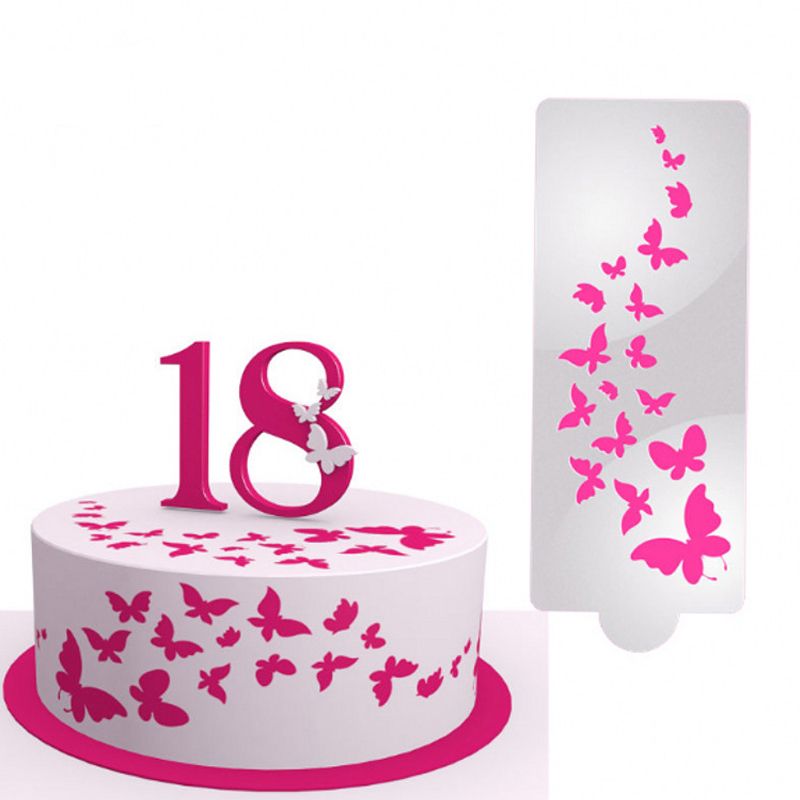 1PC Butterfly Cake Stencil DIY Cake Spray Fondant Template