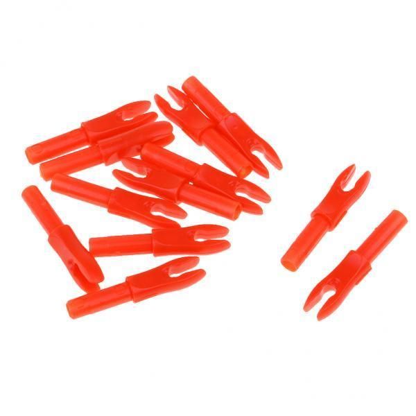 2X 12 Pieces Plastic Archery Precision Nocks For ID 4.2mm Arrow Shaft