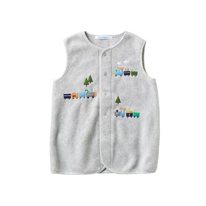 Hot-Selling New Arrival Boys And Girls Baby Polar Fleece Embroidered Waistcoat Vest Cartoo