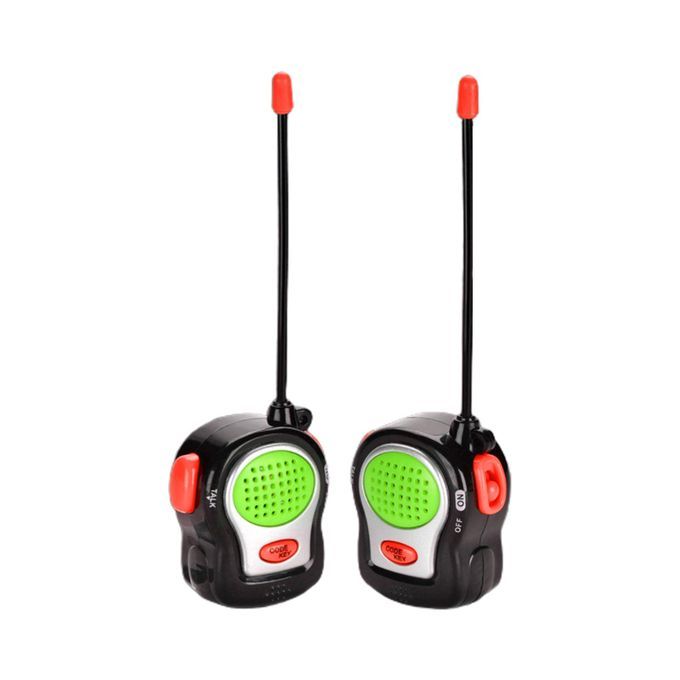 2Pcs Interactive Kids Intercom Toy Premium Texture-Black