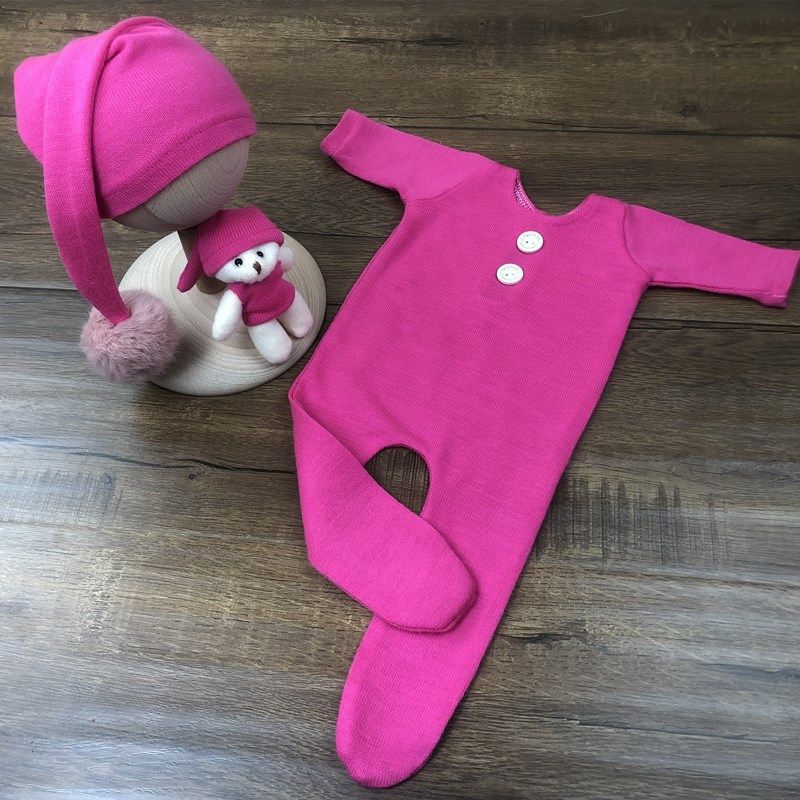 Newborn Photography Props Romper For Baby Boy Girl Bodysuits Crochet Outfit Shooting Photo Prop