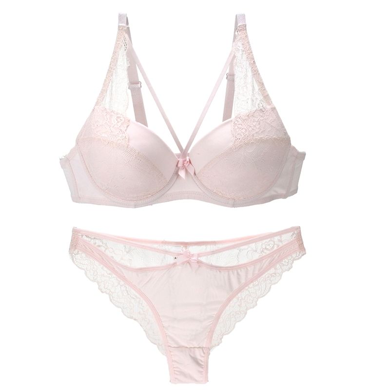 Nouvelle Seamless Brand Y Bras Set BCDE Cup Lace Bow Underwear For Womens