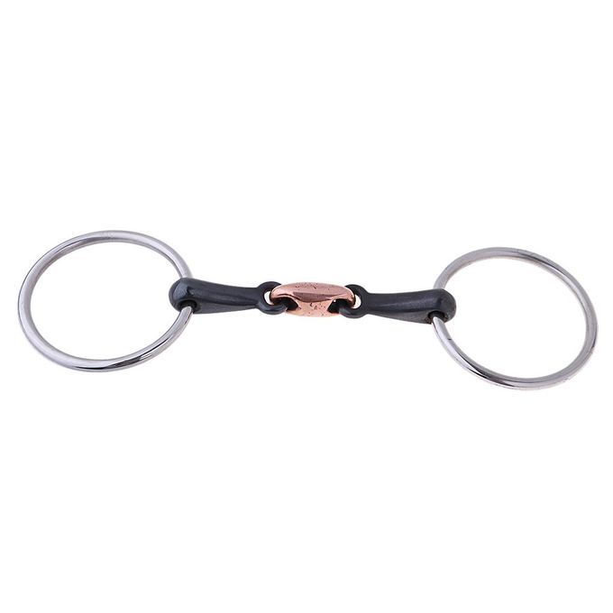 O Ring   Equestrian Stainless Steel Horse Bit With Copper Link