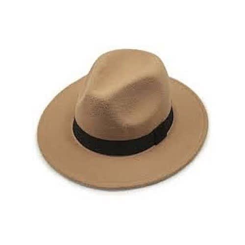 Unisex Fedora Hat - Beige