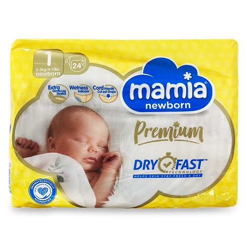 Premium Newborn Diapers - 2-5kg - 24 count