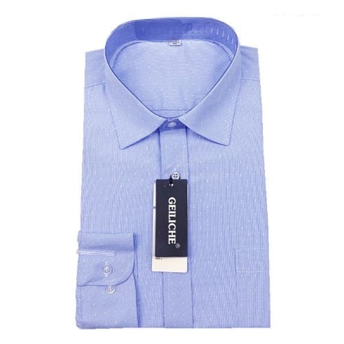 Corporate Blue Men Long Sleeve Shirt Casual Shirt - Blue