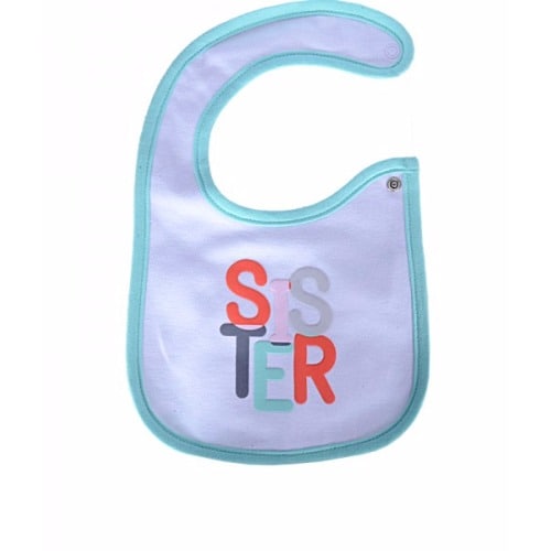 Sister Print Baby Bibs