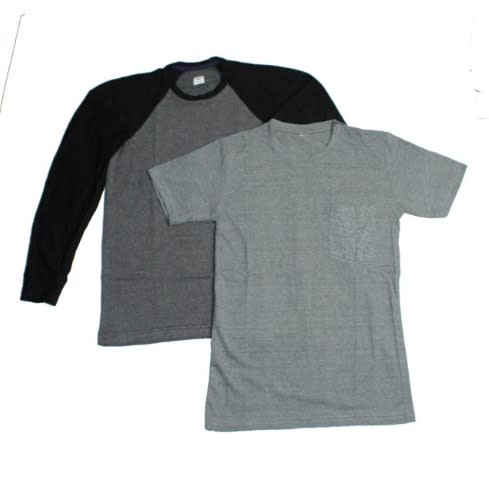Men's Raglan Longsleeve Sweatshirt & Pocket Tshirt