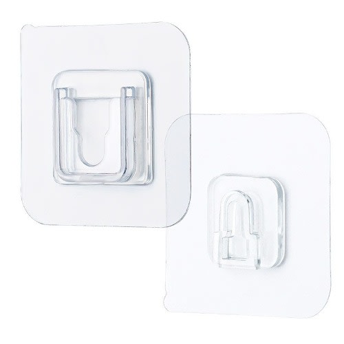 Double-sided Adhesive Wall Hooks - Pack Of 6