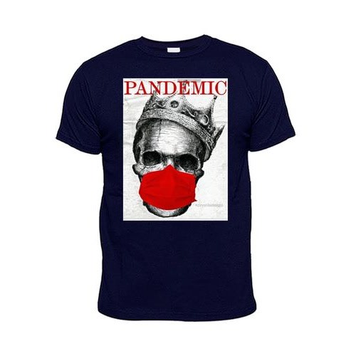 Chrysolite Designs Pandemic Premium Class T-shirt - Navy-blue