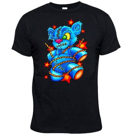 Chrysolite Designs New School Teddy Bear Premium Class T-shirt - Black