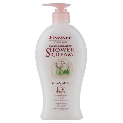 Double Moisturizing Shower Cream Goat's Milk With Uv White