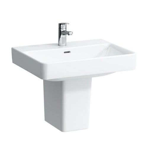 Wall Hanging Ceramic Wash Basin With Mixer Tap
