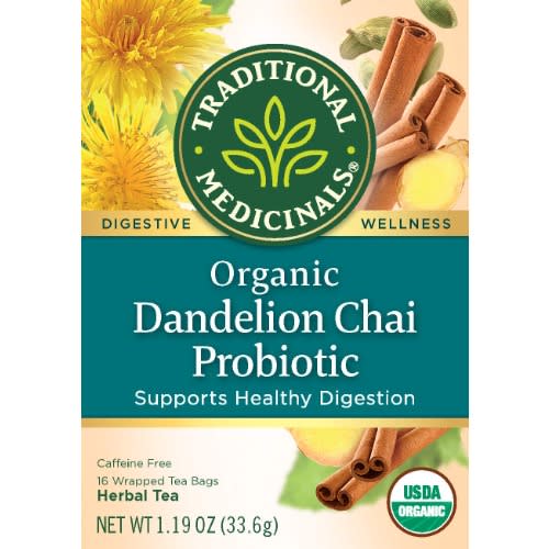 Organic Dandelion Chai Probiotic Tea- 16 Tea Bags