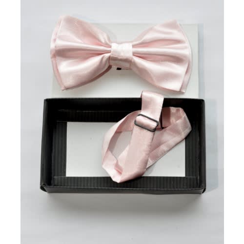 Men Plain Bow Tie Mbt-675 - Powder Pink