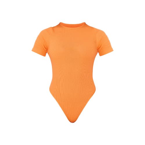 Short Sleeve Bodysuit - Orange