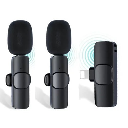 Wireless Lapel Double Microphones For iPhone