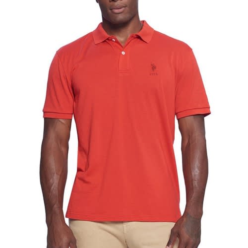 Men's Cotton Polo Shirt - Red