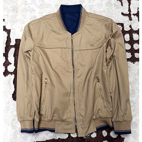 Men Double Sided Wear Jacket - Brown.