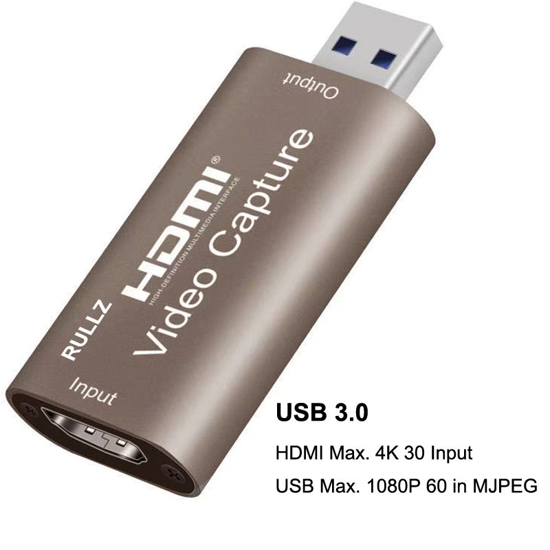 4K 1080P Videocapture Device HDMI Capture Card USB 3.0 2.0 Video Grabber For Switch PS4 Game Live Streaming Camera DVD Recording