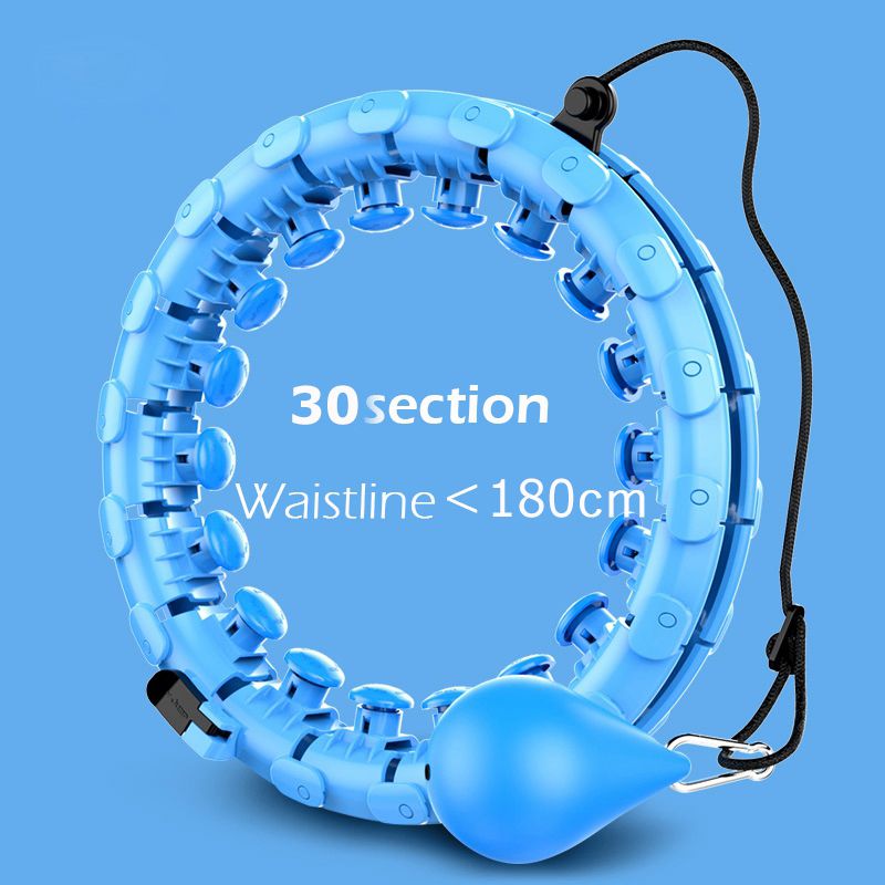 Intelligent Counting Fitness Sport Hoop Smart Sport Hoop Adjustable Thin Waist-blue30
