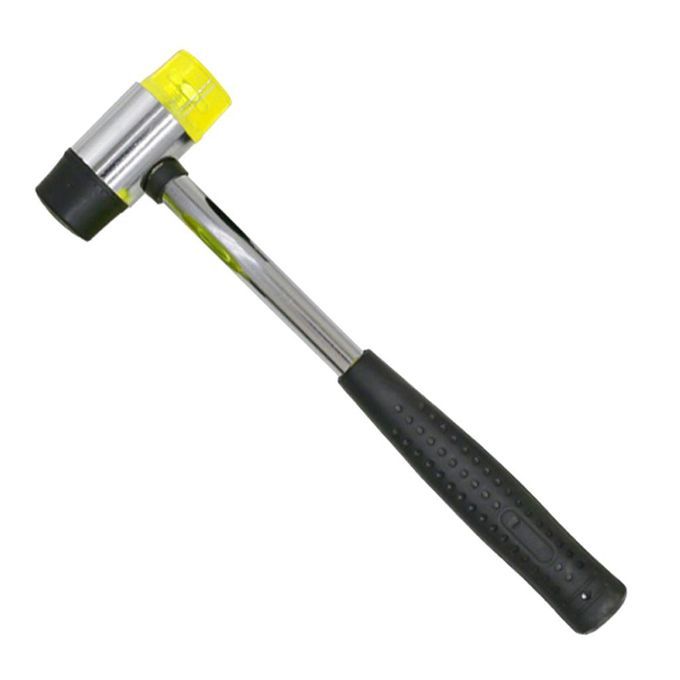 30mm Double Faced Head Rubber Hammer Mallet Nonslip Grip Soft Mallet