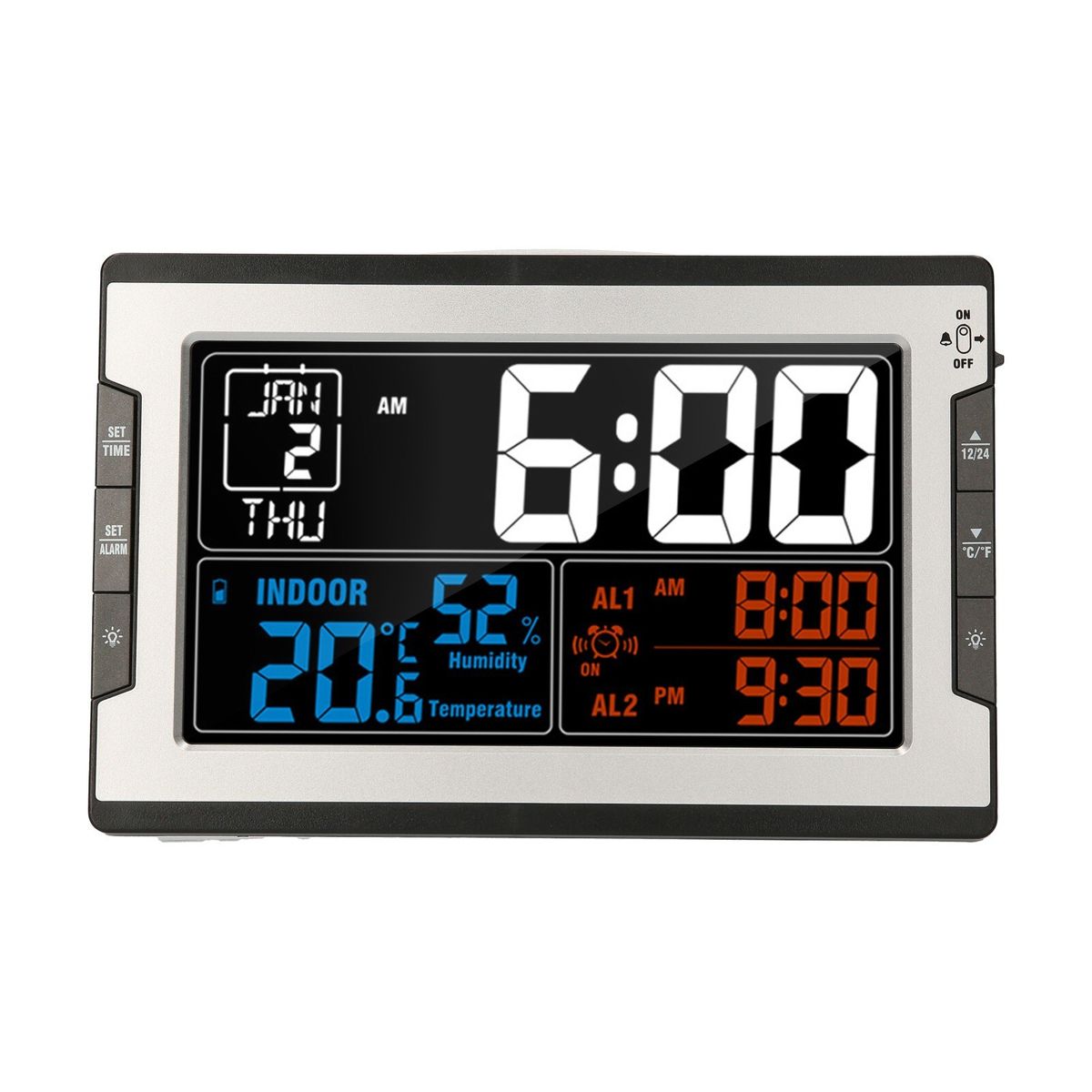 Digital Multifunctional Clock With Indoor Temperature