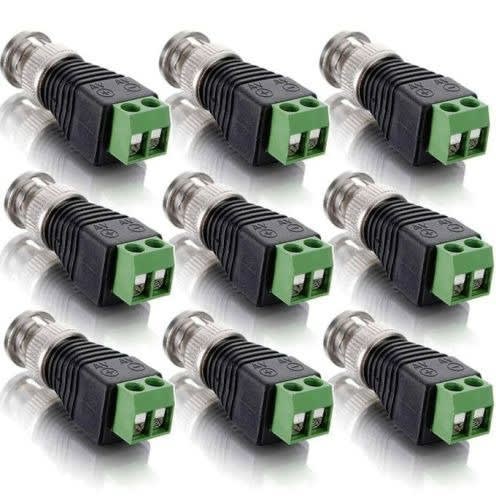 Cablesonline Bnc Male Plug To Av 2-screw Terminal Block Balum Connector(s) - 10pieces