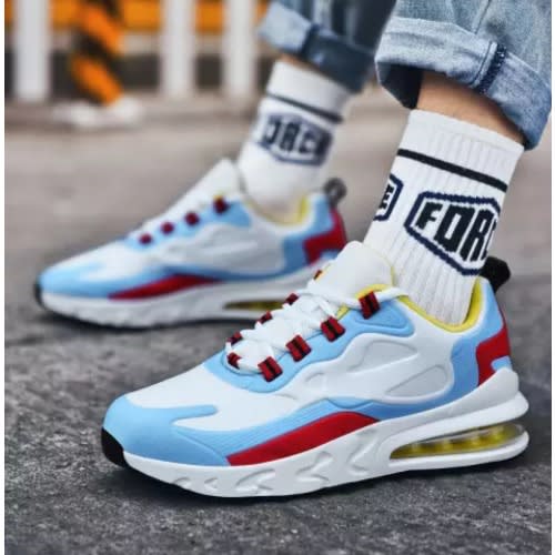 Unisex Multicolored Sneakers - With Blue