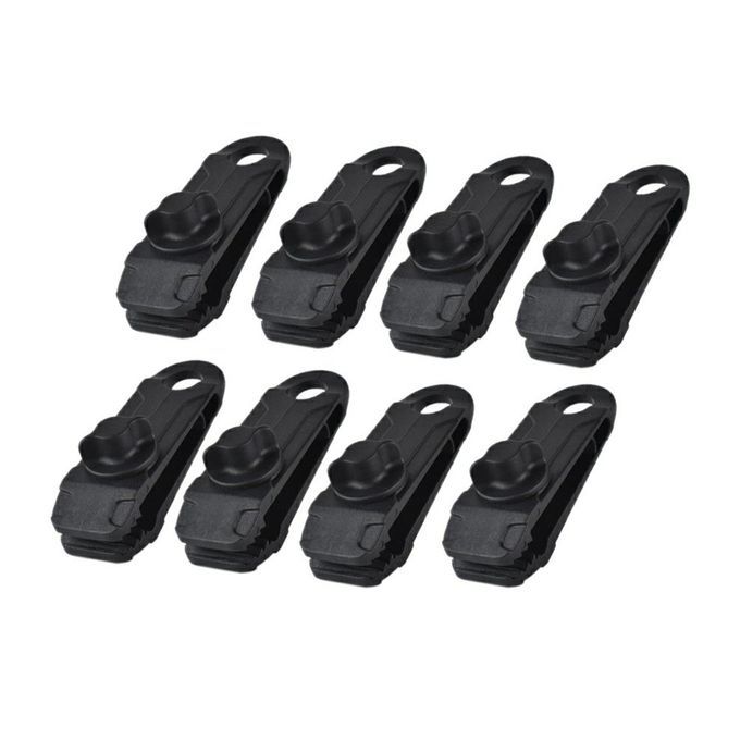 Tarpaulin  Lip Tent  Lips Bu Kle Outdoor  Amping Tool Durable Awning Tent Hook-black-8.5*2.6*2.8cm