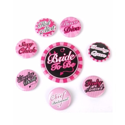 Bride To Be Badge - Set of 8