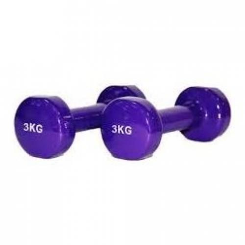 3kg Dumbbells - 3KG Pair - Purple