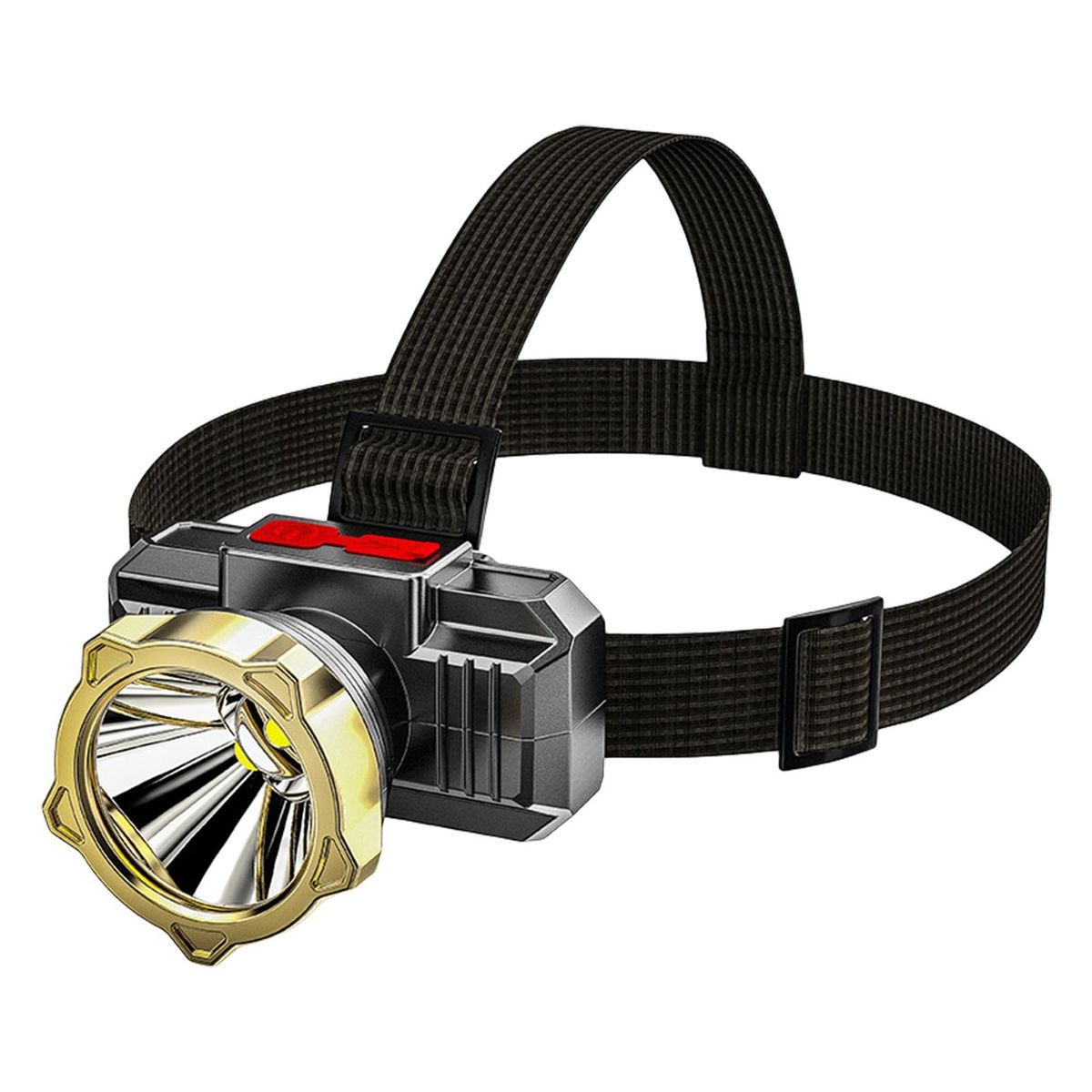 Night Fishing Headlight High Lumens LED Head Light Black Golden