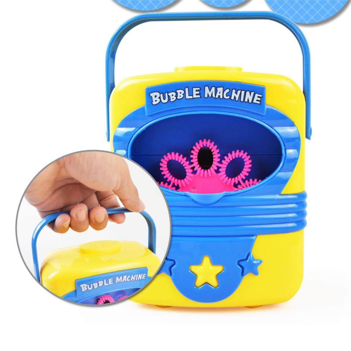 Kids Childrens Bubble Machine Blower Solution Birthday Party Bubbles Toy