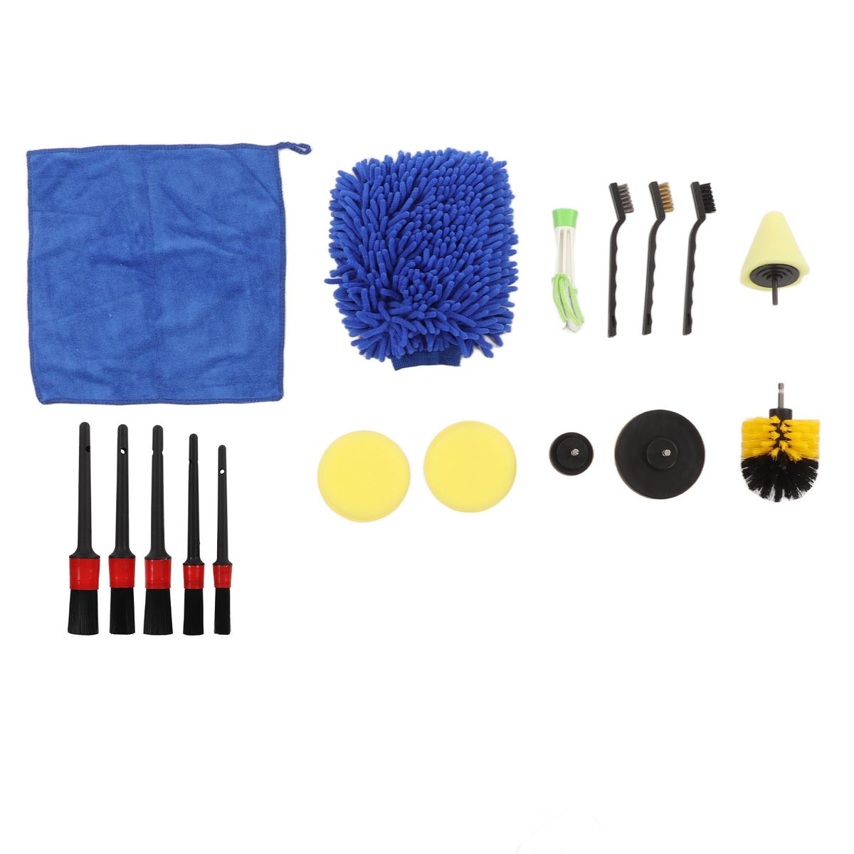 17pcs Auto Detailing Brush Kit Professional Car Detail