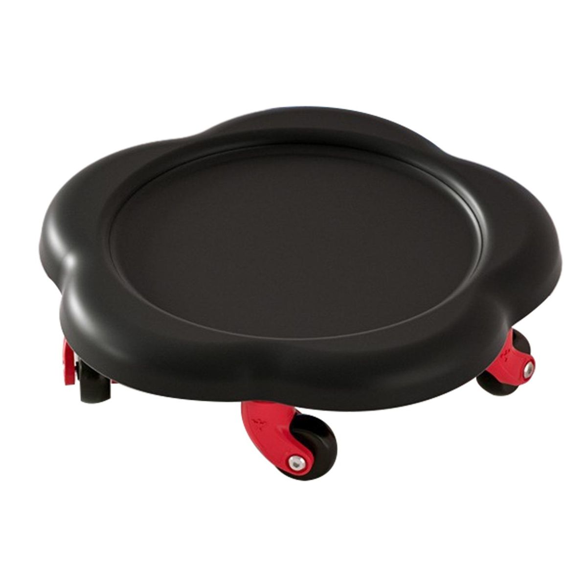 Core Strength Trainer Ultra-quiet 5-wheel Ab Roller Tray for Men Black