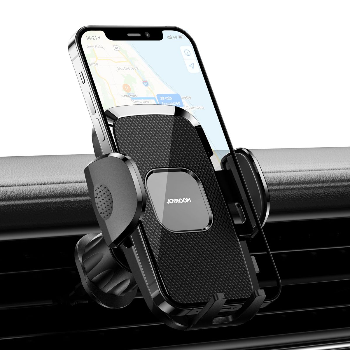 JR-ZS259 360-degree Rotating Stretching Mechanical Car Air Vent Holder For 4.7-6.9 Inch Mobile Phones