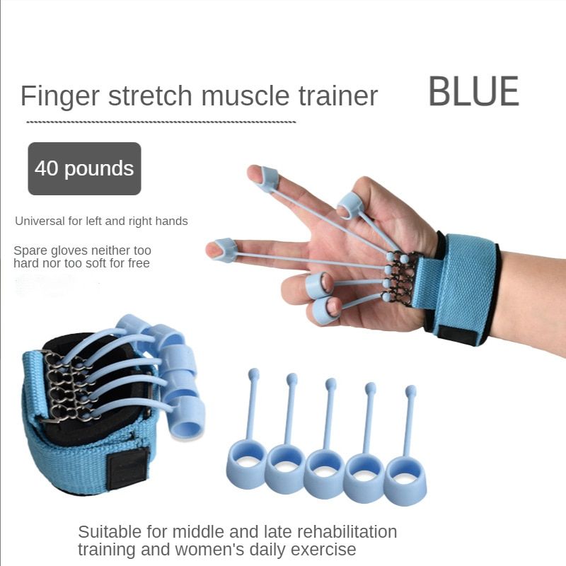 Finger Gripper Strength Trainer Hand Yoga Resistance Band Finger Flexion And Extension Training
