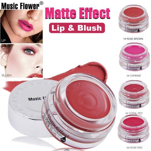 Music Flower Makeup Matte Smooth Hydrating Mousse Blush Lip
