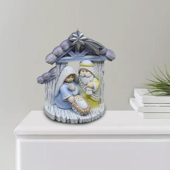 Holy Family Figurine Jesus Mary Joseph Figurine Craft For Shelf Indoor